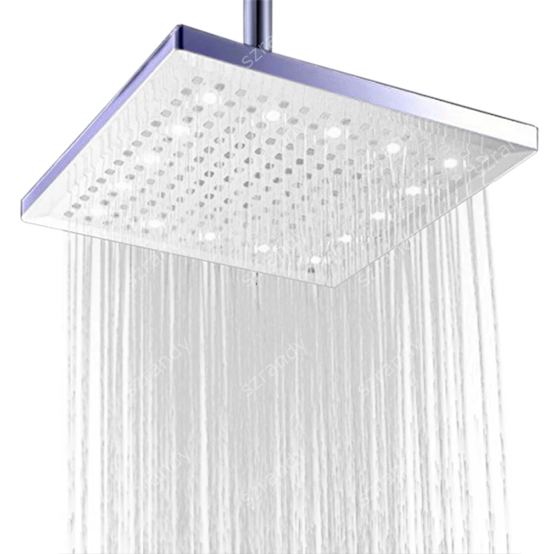 12 inch Square LED Shower Head Bathroom Rainfall Shower Heads White Color Waterfall Shower Head
12 inch Square LED Shower Head Bathroom Rainfall Shower Heads White Color Waterfall Shower Head