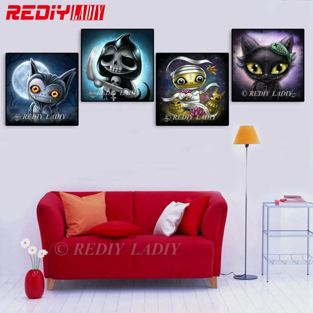 REDIY LADIY 5D Diamond Embroidery Beaded Crystal Diamond Painting Cross Stitch Black Cat Full Square Rhinestones Mosaic Picture
REDIY LADIY 5D Diamond Embroidery Beaded Crystal Diamond Painting Cross Stitch Black Cat Full Square Rhinestones Mosaic Picture