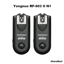 Yongnuo RF-603 II N1, RF603 II RF 603 II Flash Trigger 2 Transceivers for Nikon D800 D800E D700 D300 D810 D200 D4 D4s D5 Yongnuo RF-603 II N1, RF603 II RF 603 II Flash Trigger 2 Transceivers for Nikon D800 D800E D700 D300 D810 D200 D4 D4s D5
