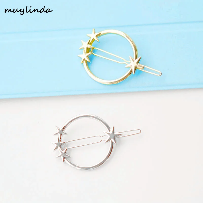 Muylinda Circle Star Metallic Hair Grips Hair Clips Jewellery Fashion Trendy Women HairPins Accessories
Muylinda Circle Star Metallic Hair Grips Hair Clips Jewellery Fashion Trendy Women HairPins Accessories