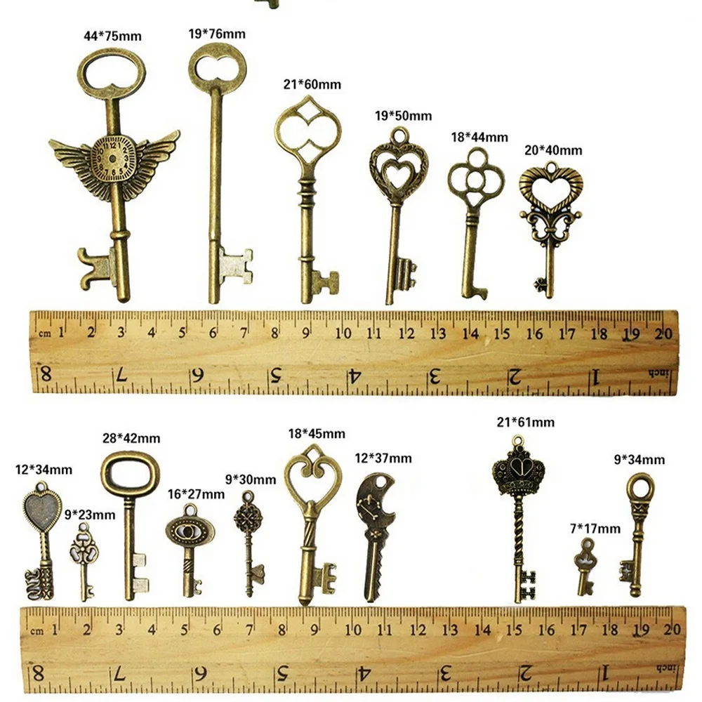High Quality 142pcs/lot Mixed Key Charms Antique Bronze Plated Alloy Pendant Jewelry Findings for DIY fashion jewelry Key Chains
High Quality 142pcs/lot Mixed Key Charms Antique Bronze Plated Alloy Pendant Jewelry Findings for DIY fashion jewelry Key Chains