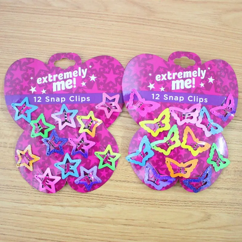 12 PCS Beautiful Kids Pentagram Hair Clips Glitter BB Clips Butterfly Colors Children Asymptotic color Candy Color Star Girls
12 PCS Beautiful Kids Pentagram Hair Clips Glitter BB Clips Butterfly Colors Children Asymptotic color Candy Color Star Girls