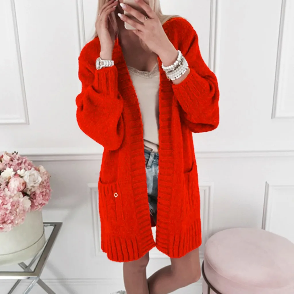 Long Sleeve Pockets Long Cardigan Women Sexy Knitwear Plus Size Sweater 2019 Female Jumper Oversized Knitted Sweater Smock Coat
Long Sleeve Pockets Long Cardigan Women Sexy Knitwear Plus Size Sweater 2019 Female Jumper Oversized Knitted Sweater Smock Coat