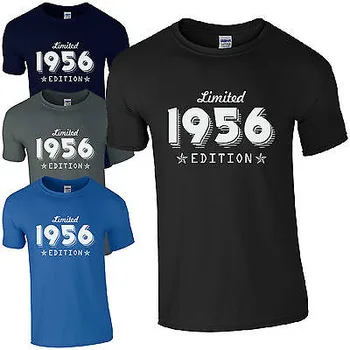 Limited Edition 1956 T-Shirt Born 60th Year Birthday Age Present Funny Mens Gift