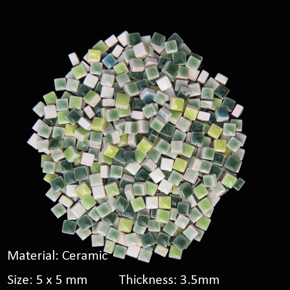 Керамическая мозаичная плитка толщина: 3 5 мм материал для Хобби DIY Миниатюрная
