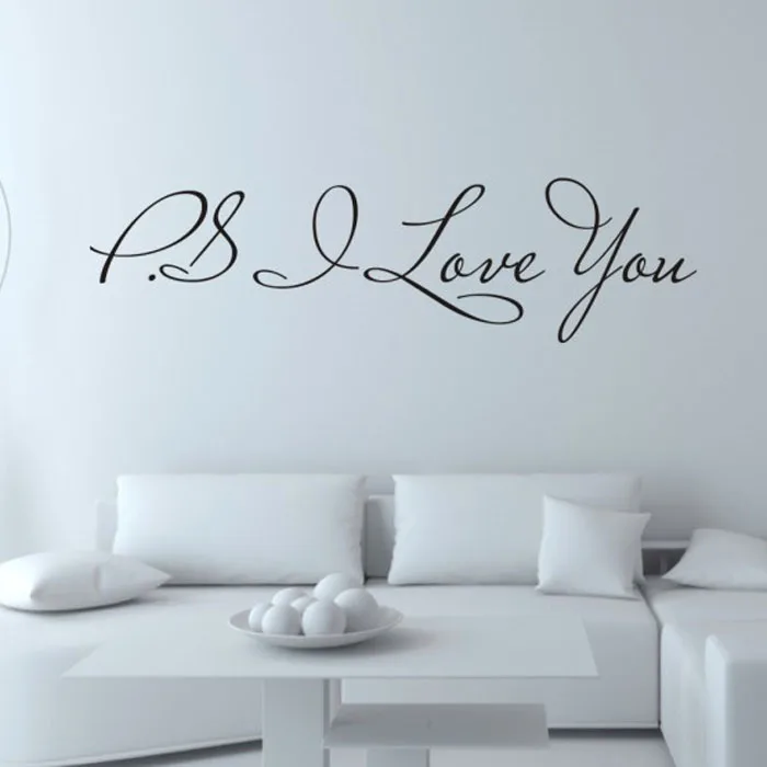 16cmX60cm PS I Love You Wall Art Decal Home Decor Famous Inspirational Quotes Living Room Bedroom Removable Wall Stickers 18Oct
16cmX60cm PS I Love You Wall Art Decal Home Decor Famous Inspirational Quotes Living Room Bedroom Removable Wall Stickers 18Oct