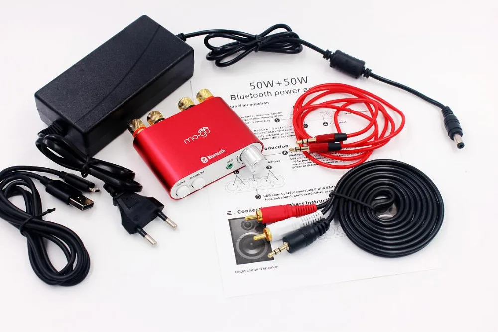 HiFi 50W x2 TPA3116 2.0 Mini Bluetooth 4.0 Audio Digital Amplifier Board Amp subwoofer BASS AMP With Power Supply
HiFi 50W x2 TPA3116 2.0 Mini Bluetooth 4.0 Audio Digital Amplifier Board Amp subwoofer BASS AMP With Power Supply