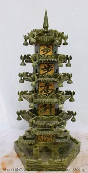 Christmas 38 cm * / south China Taiwan jade sculpture multilayer wenchang tower Halloween
Christmas 38 cm * / south China Taiwan jade sculpture multilayer wenchang tower Halloween