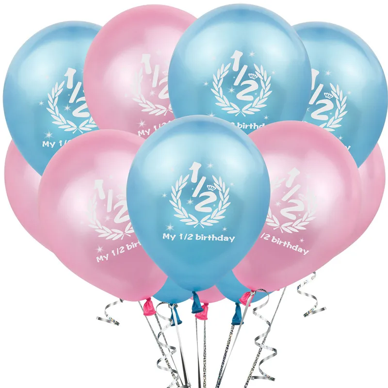 10pcs Baby Boy Girl 6 Month 1/2 Birthday Latex Balloon Rink Blue Round Air Balls Baby Shower Birthday Party Decoration Globos
10pcs Baby Boy Girl 6 Month 1/2 Birthday Latex Balloon Rink Blue Round Air Balls Baby Shower Birthday Party Decoration Globos