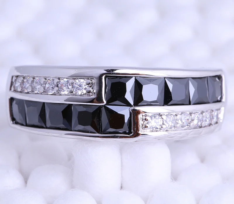 Love Monologue Special Black imitation Onyx & Cubic Zirconia Silver Color Rings for Unisex J0596 Size 6/7/8/9 Free Jewelry Bag
Love Monologue Special Black imitation Onyx & Cubic Zirconia Silver Color Rings for Unisex J0596 Size 6/7/8/9 Free Jewelry Bag