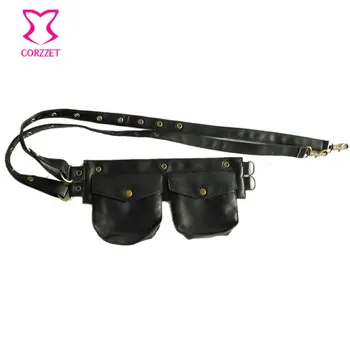 Steampunk Black Faux Leather Small Pounch Bags Women Sexy Waist Pocket Belt Bag Burlesque Costumes Gothic Corset Accessories
Steampunk Black Faux Leather Small Pounch Bags Women Sexy Waist Pocket Belt Bag Burlesque Costumes Gothic Corset Accessories