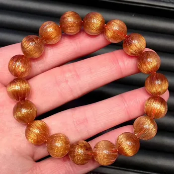 11mm Certificate Natural Copper Rutilated Quartz Bracelets Crystal Stretch Round Beads Women Man Healing Wealthy Stone Bracelet
11mm Certificate Natural Copper Rutilated Quartz Bracelets Crystal Stretch Round Beads Women Man Healing Wealthy Stone Bracelet