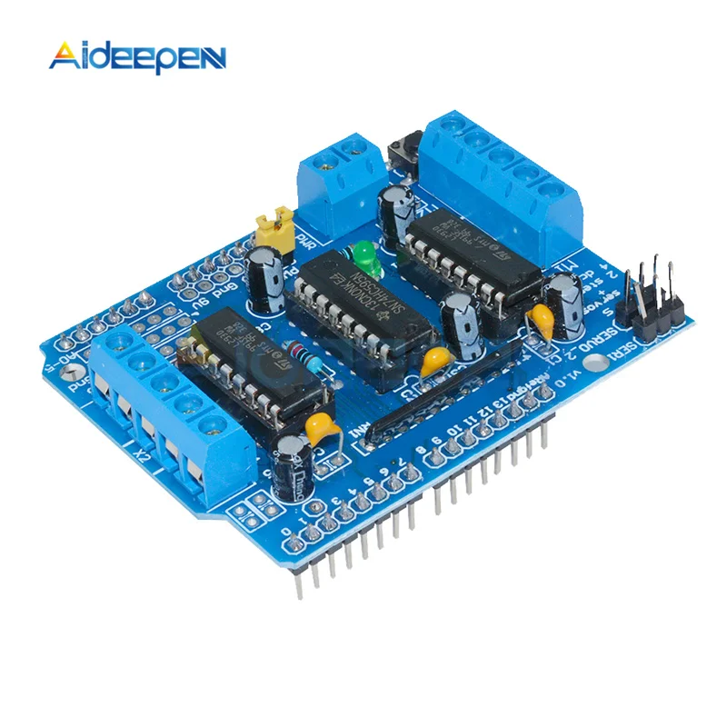 DC 4.5V-36V L293D Motor Control Shield 4-Channel Motor Drive Module Expansion Board For Arduino Motor Shield H-Bridge
DC 4.5V-36V L293D Motor Control Shield 4-Channel Motor Drive Module Expansion Board For Arduino Motor Shield H-Bridge