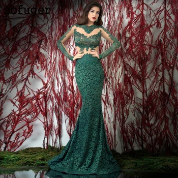 Green Long Sleeve Evening Dresses Lace Appliques Long Transparent Sleeve Plus Size Arabic Muslim Special Occasion
Green Long Sleeve Evening Dresses Lace Appliques Long Transparent Sleeve Plus Size Arabic Muslim Special Occasion
