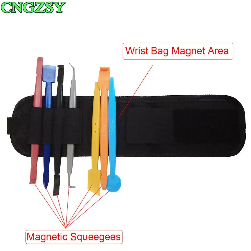 7PCS Strong Magnet Squeegee + 1PC Magnetic Wristband Pouch Size Adjustable Pocket Bag For Sticker Wrap Car Accessories B20+D09
7PCS Strong Magnet Squeegee + 1PC Magnetic Wristband Pouch Size Adjustable Pocket Bag For Sticker Wrap Car Accessories B20+D09