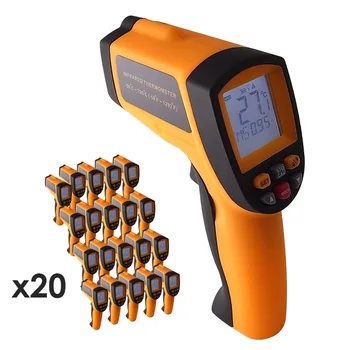 20 pieces x Handheld Digital 12:1 DS Pyrometer Infrared IR Laser Thermometer -50~700 C (-58 ~ 1292 F) Range ,lot of 20
20 pieces x Handheld Digital 12:1 DS Pyrometer Infrared IR Laser Thermometer -50~700 C (-58 ~ 1292 F) Range ,lot of 20