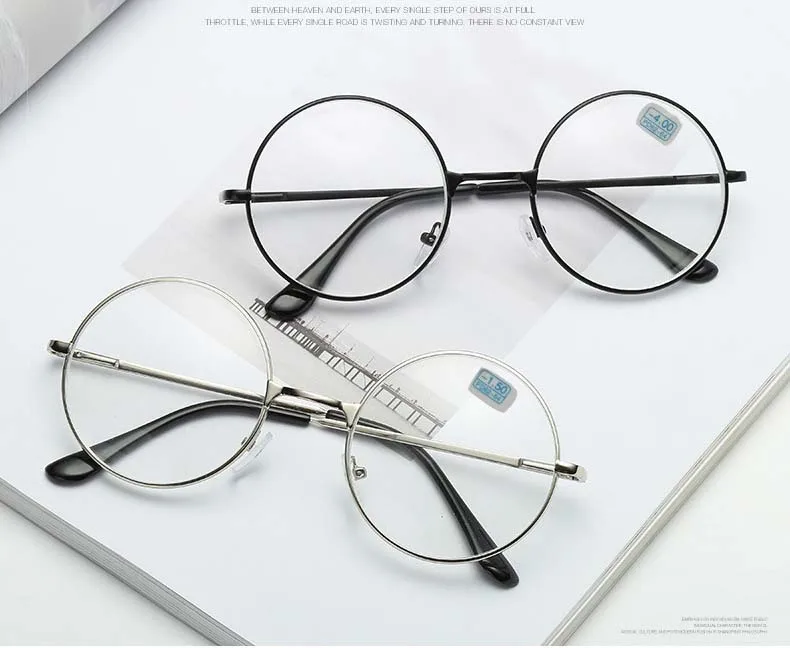 Okrągłe okulary Retro kobieta mężczyzna krótkowzroczność metalowa Ramka 11 HTB1zlSoafvsK1Rjy0Fiq6zwtXXay