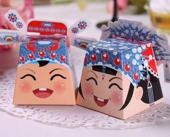 3D Chinese wedding Beijing opera Bride and Groom Wedding Favor Boxes gift box candy box
3D Chinese wedding Beijing opera Bride and Groom Wedding Favor Boxes gift box candy box