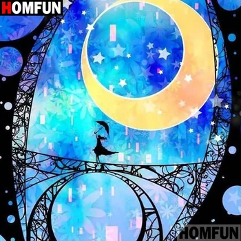HOMFUN Full Square/Round Drill 5D DIY Diamond Painting "Moon girl" 3D Embroidery Cross Stitch 5D Home Decor A15879
HOMFUN Full Square/Round Drill 5D DIY Diamond Painting "Moon girl" 3D Embroidery Cross Stitch 5D Home Decor A15879