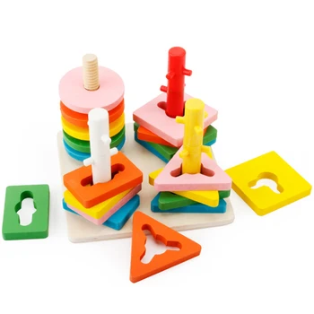 Creative Wooden Pillar Twister Balance Geometry Jingsaw Building Block For Preschool Children Toddlers Puzle IQ Color&Shape Toys
Creative Wooden Pillar Twister Balance Geometry Jingsaw Building Block For Preschool Children Toddlers Puzle IQ Color&Shape Toys