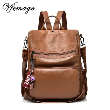 Vfemage 2019 High Quality Leather Backapck Women Multifunction Backpack Lady Fashion Daypack Anti Theft Bags for Women Sac a Dos
Vfemage 2019 High Quality Leather Backapck Women Multifunction Backpack Lady Fashion Daypack Anti Theft Bags for Women Sac a Dos