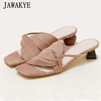 Asymmetric geometry wood high heel slippers women kidsuede 2019 runway design sandals crossover summer shoes for ladies
Asymmetric geometry wood high heel slippers women kidsuede 2019 runway design sandals crossover summer shoes for ladies