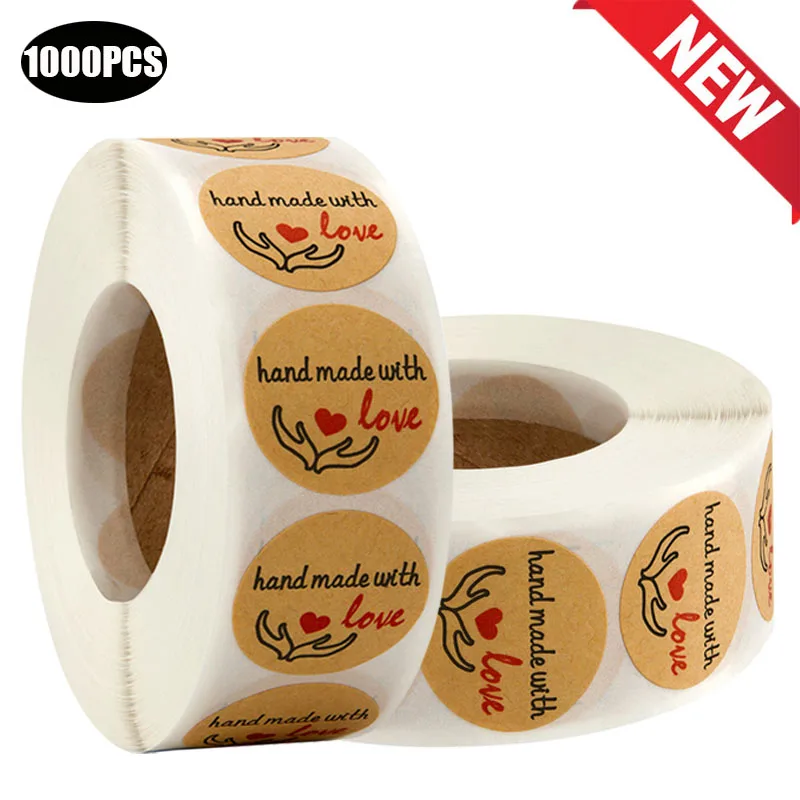 1000PCS Natural Round Kraft Handmade with Love Stickers thank you 1 inch Seal labels for Baking DIY Gifts Packging Craft Sticker
1000PCS Natural Round Kraft Handmade with Love Stickers thank you 1 inch Seal labels for Baking DIY Gifts Packging Craft Sticker