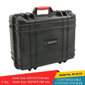 510*425*240mm IP67 waterproof ABS plastic equipment case with handle and foam szomk IP67 ROHS approved tool box
510*425*240mm IP67 waterproof ABS plastic equipment case with handle and foam szomk IP67 ROHS approved tool box