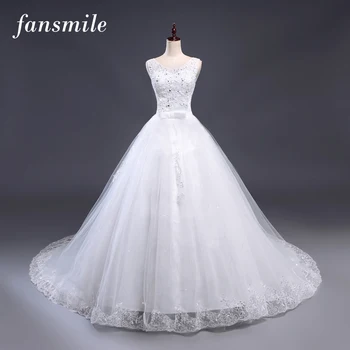 Fansmile Cheap Plus Size Lace Long Train Wedding Dresses 2020 Vintage Bridal Ball Gown Vestidos de Noiva Free Shipping FSM-202T
Fansmile Cheap Plus Size Lace Long Train Wedding Dresses 2020 Vintage Bridal Ball Gown Vestidos de Noiva Free Shipping FSM-202T