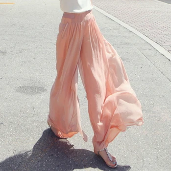 2017 summer style two-color female high waist chiffon bust skirt culottes culottes loose wide leg camouflage skirts T7206
2017 summer style two-color female high waist chiffon bust skirt culottes culottes loose wide leg camouflage skirts T7206