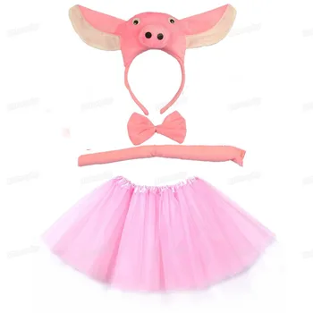 Pink Animal Cosplay Headband Tutu Skirt Tie Tail Set Boy Girl Children Party Props Christmas Navidad halloween costume for kids
Pink Animal Cosplay Headband Tutu Skirt Tie Tail Set Boy Girl Children Party Props Christmas Navidad halloween costume for kids