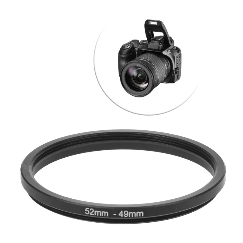 

52mm To 49mm Metal Step Down Rings Lens Adapter Filter Camera Tool Accessory New Step Down Filter Rings