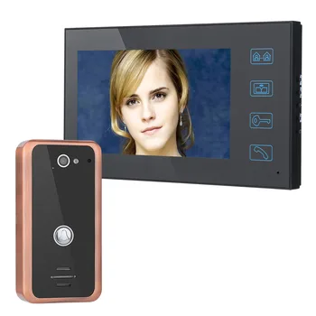 Touch Button 7" Video Door Phone Intercom Doorbell Aluminum Alloy Night Vision Security CCTV Camera HD 1000TVL
Touch Button 7" Video Door Phone Intercom Doorbell Aluminum Alloy Night Vision Security CCTV Camera HD 1000TVL