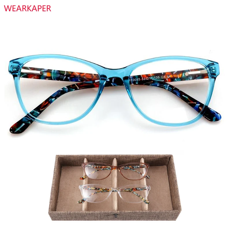 WEARKAPER Acetate Eyeglasses Frame Prescription Designer Brand Clear Optical Myopia Eyewear Oculos de grau Eye Glasses Frames
WEARKAPER Acetate Eyeglasses Frame Prescription Designer Brand Clear Optical Myopia Eyewear Oculos de grau Eye Glasses Frames