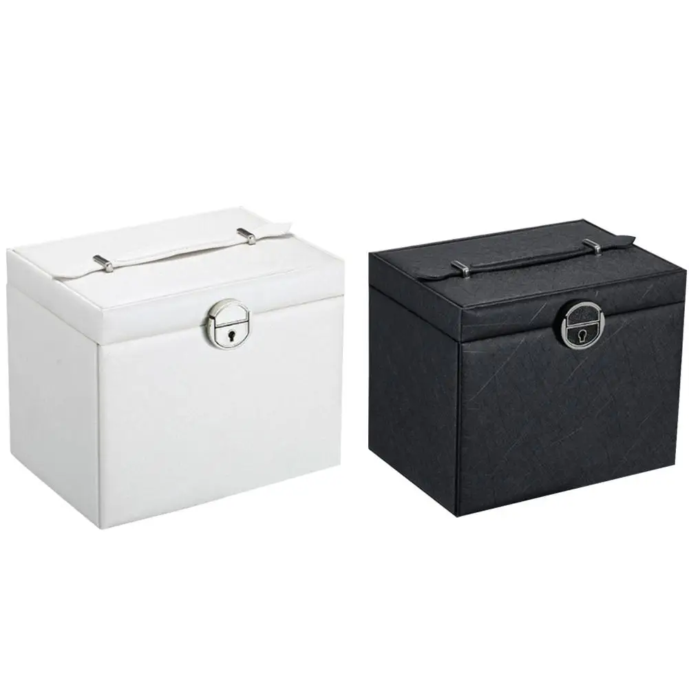 Large Capacity Jewelry Storage Box For Women Girls Ring Necklace Earring Bracelet Holder With Mirror Five-layer PU Leather Box
Large Capacity Jewelry Storage Box For Women Girls Ring Necklace Earring Bracelet Holder With Mirror Five-layer PU Leather Box
