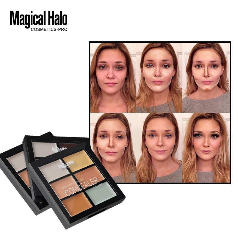 Magical Halo 3d Face Make Up Concealer Contour Palette 6 Color Cover Flaws Acne Face Concealer Cream Bronzer Palette Highlighter
Magical Halo 3d Face Make Up Concealer Contour Palette 6 Color Cover Flaws Acne Face Concealer Cream Bronzer Palette Highlighter