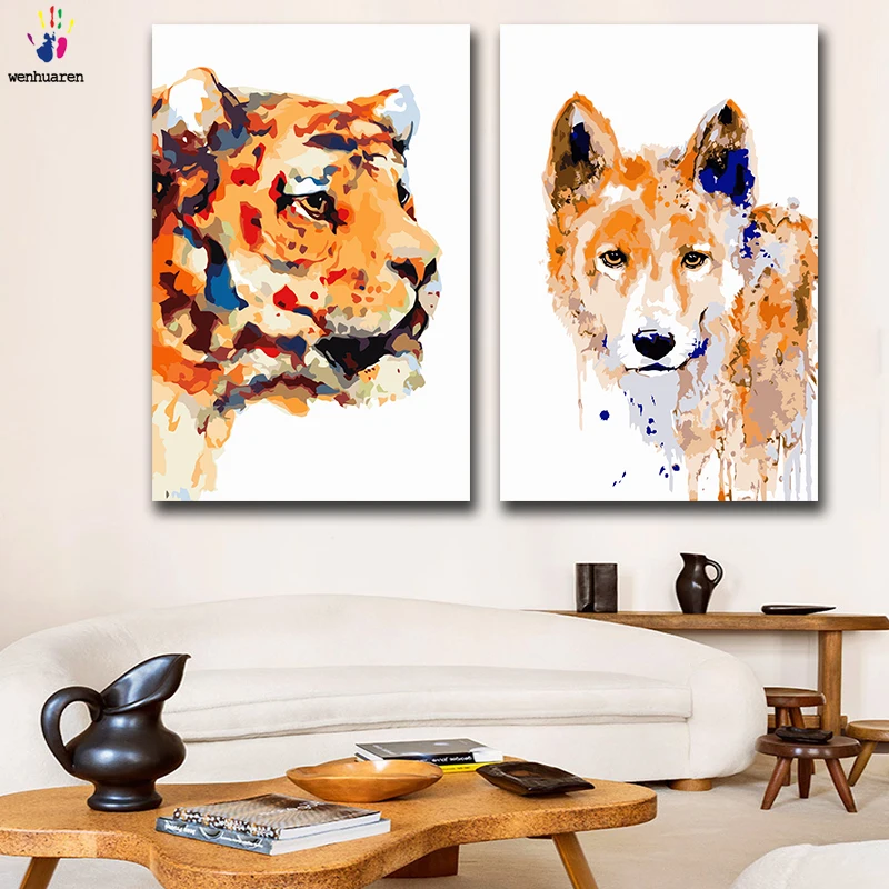 DIY colorings pictures by numbers with colors Watercolor zodiac animals picture drawing painting by numbers framed Home
DIY colorings pictures by numbers with colors Watercolor zodiac animals picture drawing painting by numbers framed Home