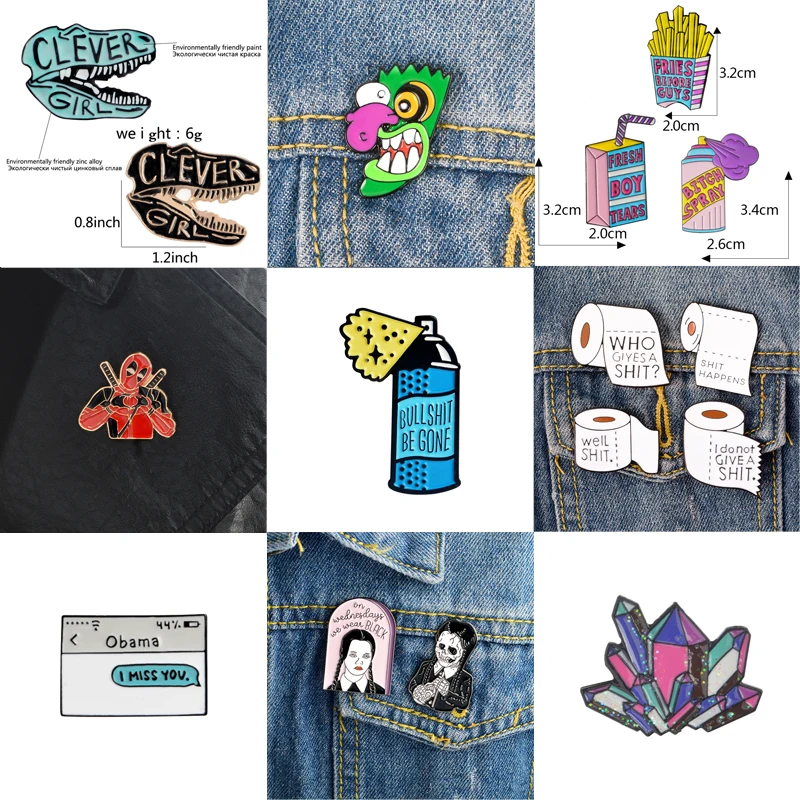 1 PC Metal Brooch Collar Pins Alloy Brooches Jeans Shirt Handbag Badges on Backpack Anime Clothes Cartoon Pin
1 PC Metal Brooch Collar Pins Alloy Brooches Jeans Shirt Handbag Badges on Backpack Anime Clothes Cartoon Pin