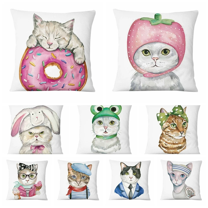 Super Soft Velvet Cartoon Cat Printed Cushion Decorative Pillow Home Decor Sofa Throw Pillow Almofadas Decorativas Para Sofa
Super Soft Velvet Cartoon Cat Printed Cushion Decorative Pillow Home Decor Sofa Throw Pillow Almofadas Decorativas Para Sofa