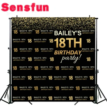 Sensfun Bokeh Happy 18 Birthday Black Gold Children Birthday Custom Photography Studio Backgrounds Backdrops Vinyl 10x10ft
Sensfun Bokeh Happy 18 Birthday Black Gold Children Birthday Custom Photography Studio Backgrounds Backdrops Vinyl 10x10ft