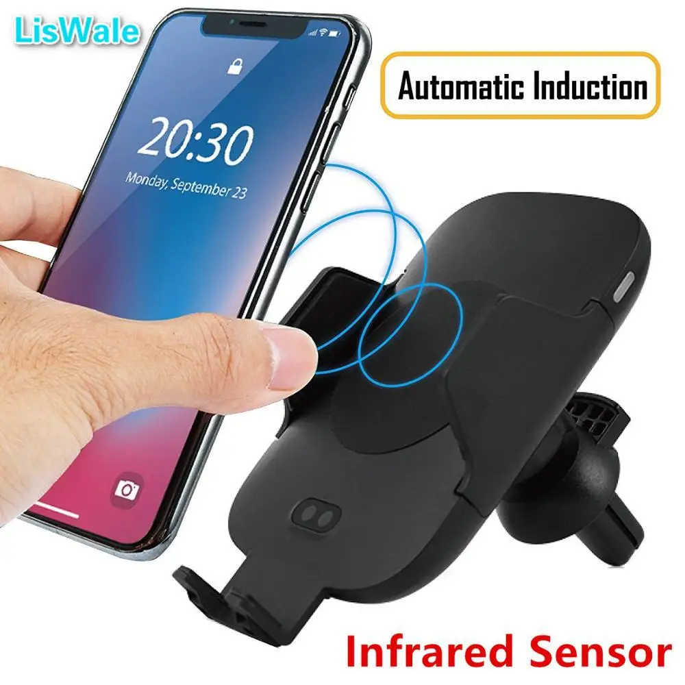 Fast Wireless Car Charger 10W Automatic Induction Car Mount Air Vent Phone Holder Cradle for iPhone 8 Plus X Samsung S9 S8
Fast Wireless Car Charger 10W Automatic Induction Car Mount Air Vent Phone Holder Cradle for iPhone 8 Plus X Samsung S9 S8