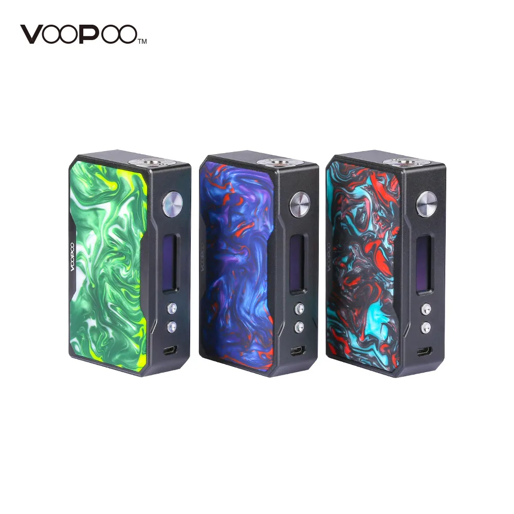 

Original VOOPOO Drag 157W TC Box Mod Electronic Cigarette Temperature Control Powered by dual 18650 batteries