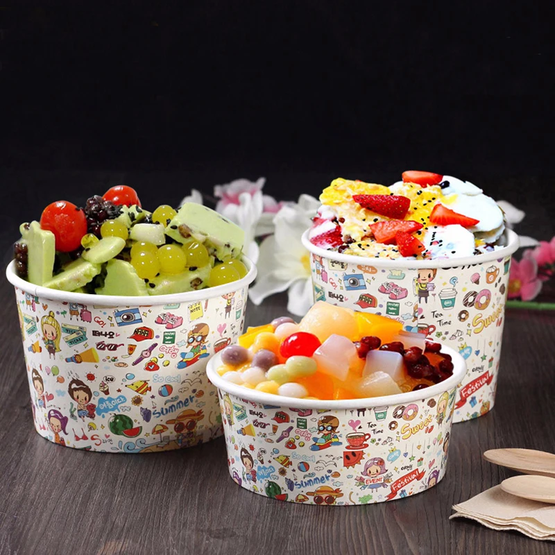 Cartoon Ice-cream Bowls Disposable Yoghourt Snack Takeout Packing Bowl Environment Fast Food Tray Packing Tools One-off Supplier
Cartoon Ice-cream Bowls Disposable Yoghourt Snack Takeout Packing Bowl Environment Fast Food Tray Packing Tools One-off Supplier