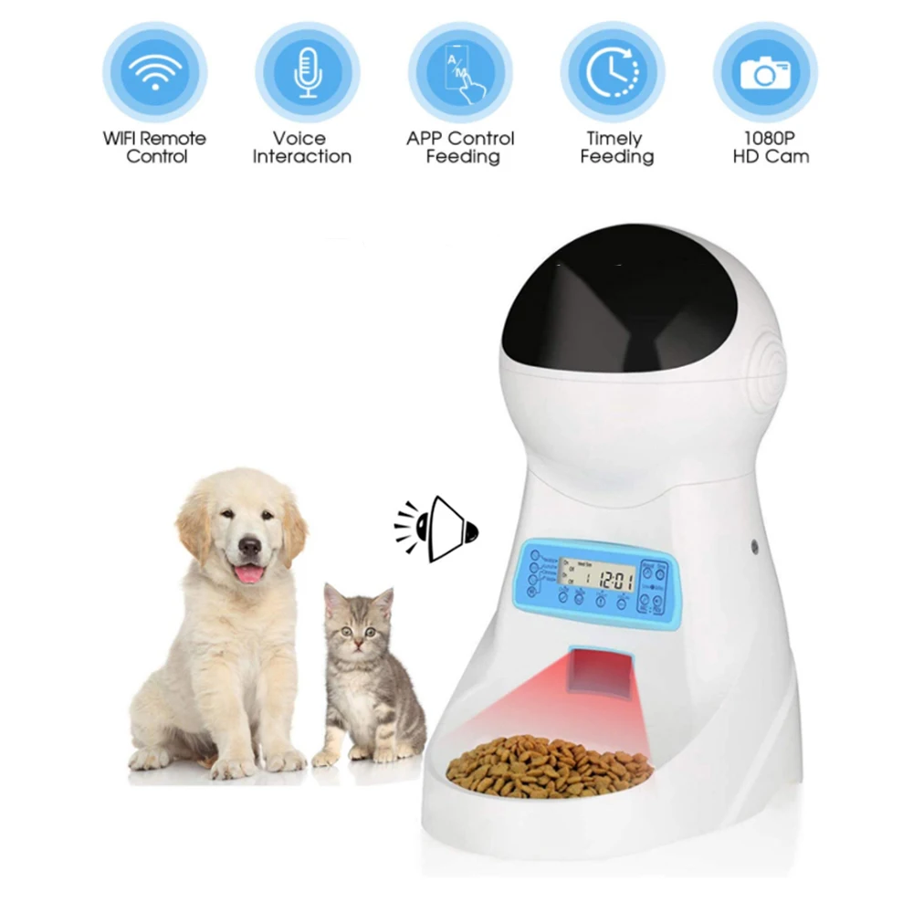 Honsene Automatic Cat Feeder 3L Pet Food Dispenser Feeder for Medium and Large Cat Dog4 Meal, Voice Recorder
Honsene Automatic Cat Feeder 3L Pet Food Dispenser Feeder for Medium and Large Cat Dog4 Meal, Voice Recorder