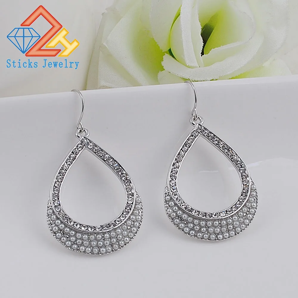 Pearl Earrings Charm Rhinestone Earrings Zinc Alloy Ladies Earrings Sticks Jewelry Drop-Shaped White Drop Earrings
Pearl Earrings Charm Rhinestone Earrings Zinc Alloy Ladies Earrings Sticks Jewelry Drop-Shaped White Drop Earrings