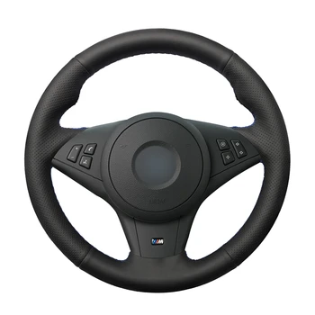 Hand-stitched Black PU Artificial Leather Car Steering Wheel Cover for BMW M5 E60 E61 (Touring) M6 E63 E64 2005 2006 2007-2010
Hand-stitched Black PU Artificial Leather Car Steering Wheel Cover for BMW M5 E60 E61 (Touring) M6 E63 E64 2005 2006 2007-2010
