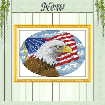 Bald eagle bird home wall Decor diy paintings counted print on canvas DMC 11CT 14CT kits Cross Stitch embroidery needlework Sets
Bald eagle bird home wall Decor diy paintings counted print on canvas DMC 11CT 14CT kits Cross Stitch embroidery needlework Sets