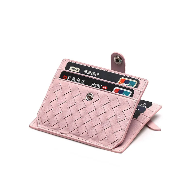 2019 Super soft Handmade Short Wallets Summer Woven Wallets Women's Nice Cowhide Mini Coin Slim Purse Retro pink ID Card Bag
2019 Super soft Handmade Short Wallets Summer Woven Wallets Women's Nice Cowhide Mini Coin Slim Purse Retro pink ID Card Bag