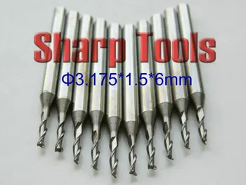 Hi-Precision 3.175x1.5x6MM 2 Flute Tungsten Solid Carbide End Mills Spiral Router Bit, Milling CNC Tools Wood Router Bits Cutter
Hi-Precision 3.175x1.5x6MM 2 Flute Tungsten Solid Carbide End Mills Spiral Router Bit, Milling CNC Tools Wood Router Bits Cutter