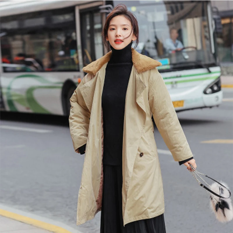 New winter women jackets with cotton double-row button bandwidth loose medium and long cotton thermal overcoat woman
New winter women jackets with cotton double-row button bandwidth loose medium and long cotton thermal overcoat woman